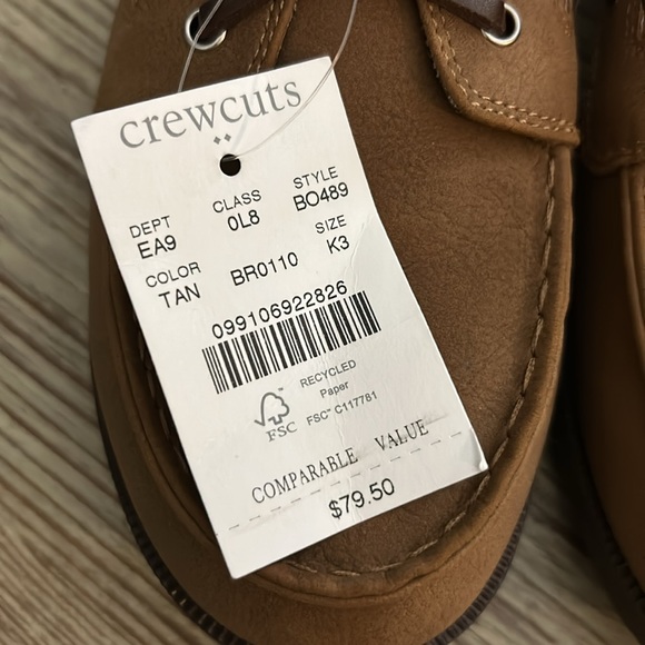 NWT J Crew crewcuts boys loafers size K3 - Picture 2 of 3